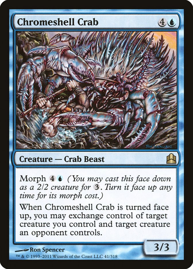 Chromeshell Crab [Commander 2011] | Pandora's Boox