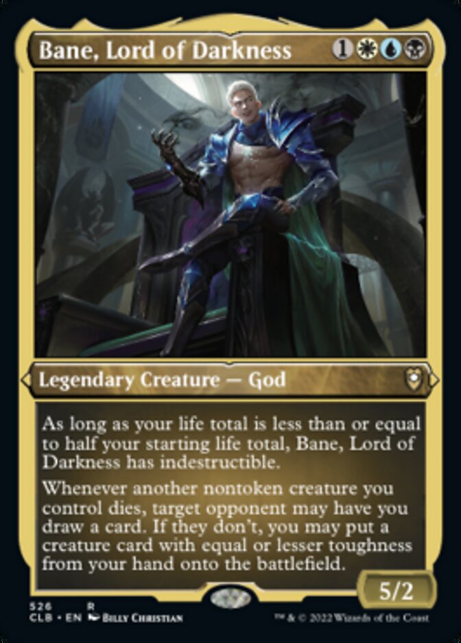 Bane, Lord of Darkness (Foil Etched) [Commander Legends: Battle for Baldur's Gate] | Pandora's Boox
