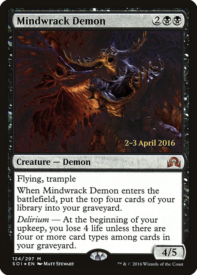 Mindwrack Demon [Shadows over Innistrad Prerelease Promos] | Pandora's Boox