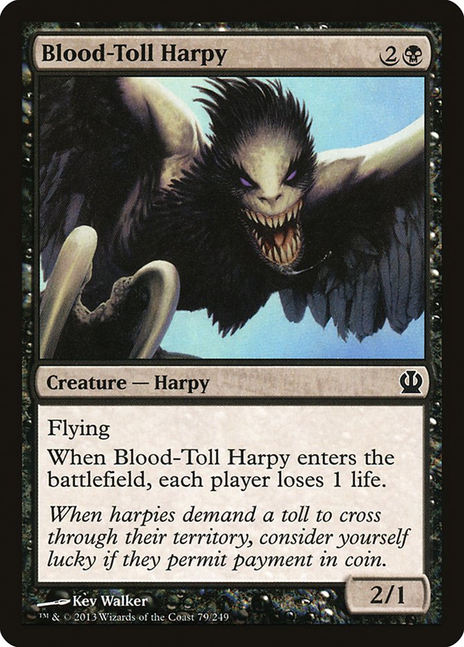 Blood-Toll Harpy [Theros] | Pandora's Boox