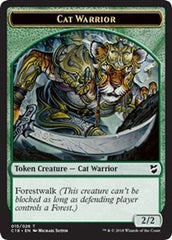 Cat Warrior // Beast (013) Double-Sided Token [Commander 2018 Tokens] | Pandora's Boox