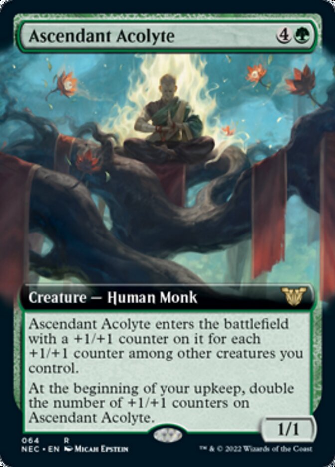 Ascendant Acolyte (Extended Art) [Kamigawa: Neon Dynasty Commander] | Pandora's Boox