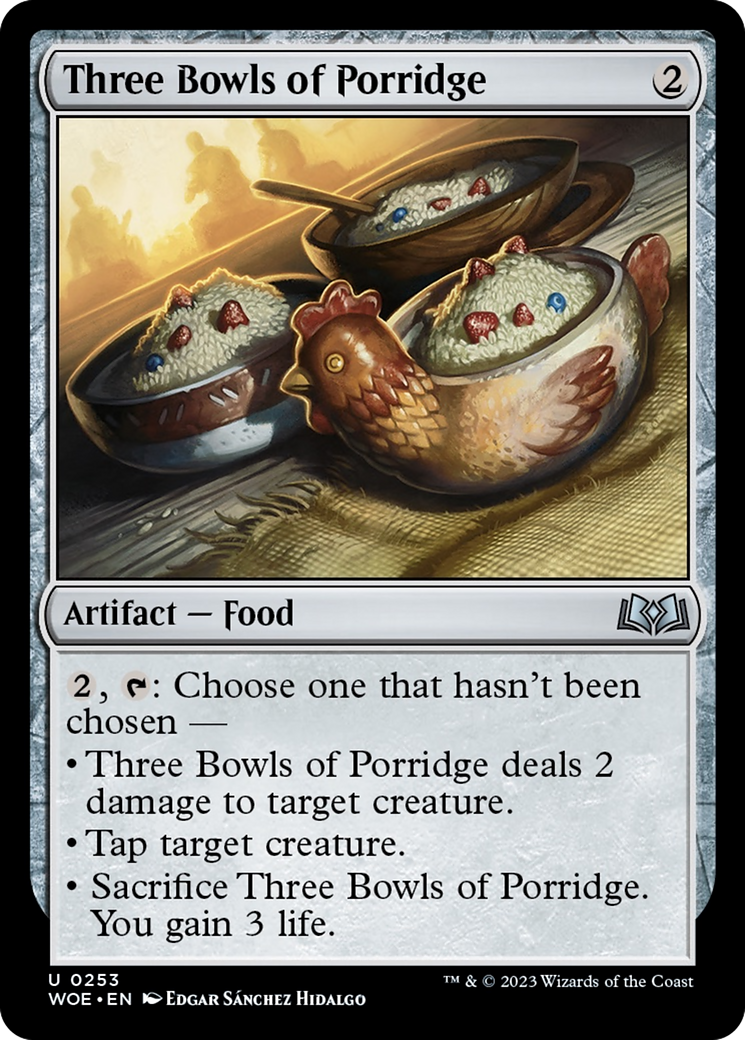 Three Bowls of Porridge [Wilds of Eldraine] | Pandora's Boox