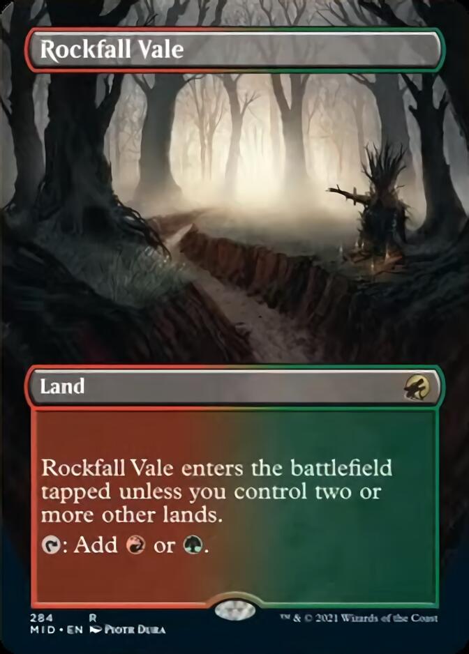 Rockfall Vale (Borderless Alternate Art) [Innistrad: Midnight Hunt] | Pandora's Boox