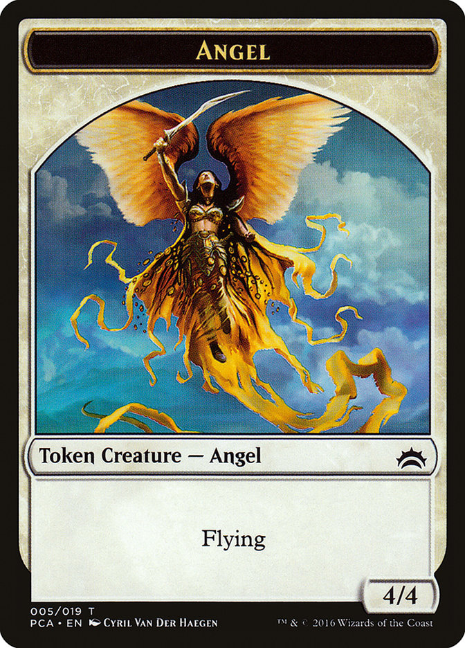 Angel // Saproling Double-Sided Token [Planechase Anthology Tokens] | Pandora's Boox