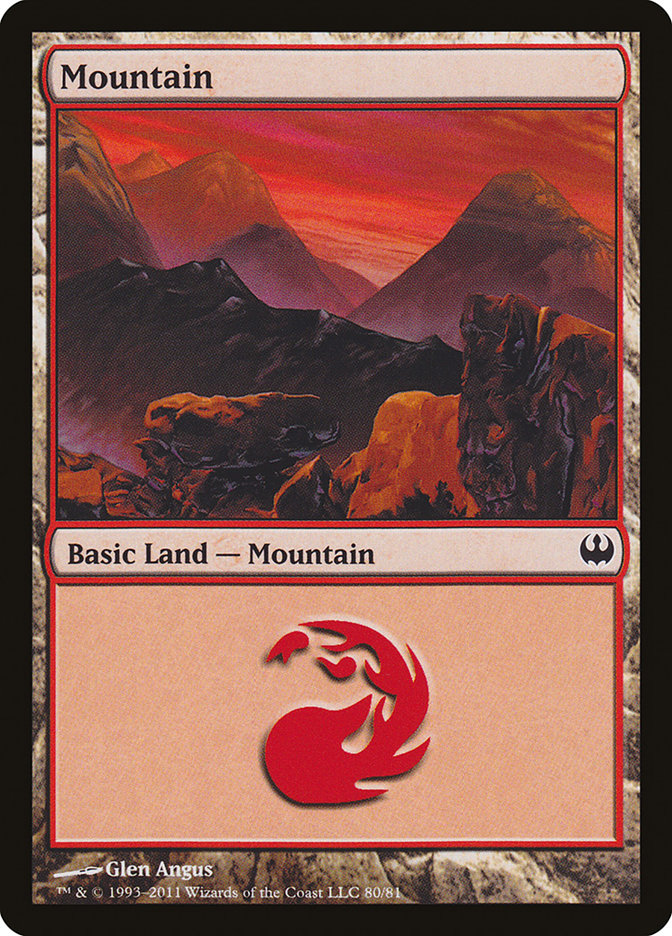 Mountain (80) [Duel Decks: Knights vs. Dragons] | Pandora's Boox