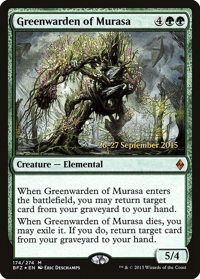 Greenwarden of Murasa [Battle for Zendikar Prerelease Promos] | Pandora's Boox