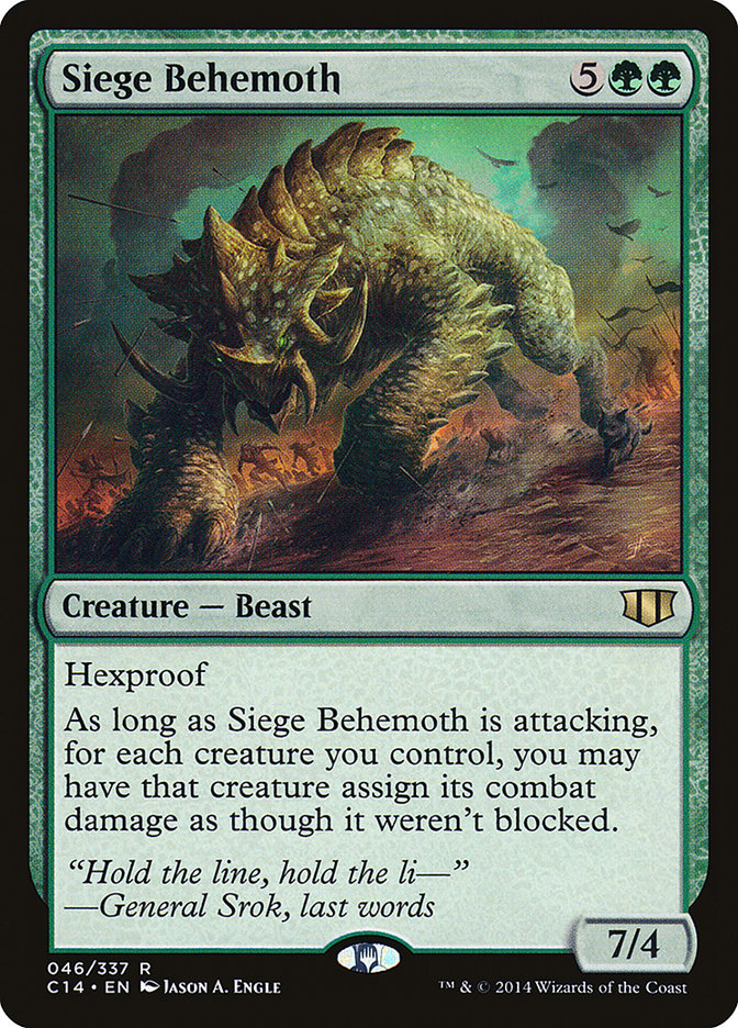 Siege Behemoth [Commander 2014] | Pandora's Boox