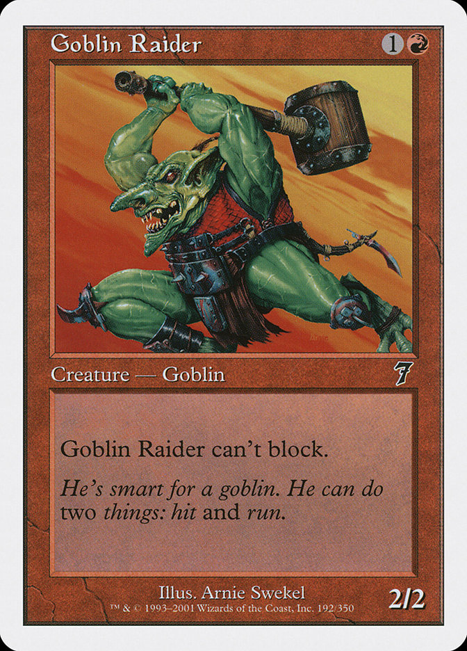 Goblin Raider [Seventh Edition] | Pandora's Boox
