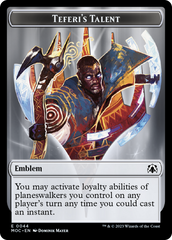 Elemental (9) // Teferi's Talent Emblem Double-Sided Token [March of the Machine Tokens] | Pandora's Boox