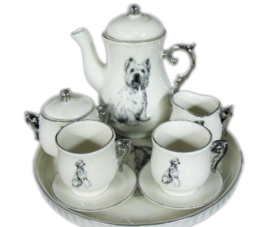 Mini Tea set:  Dogs