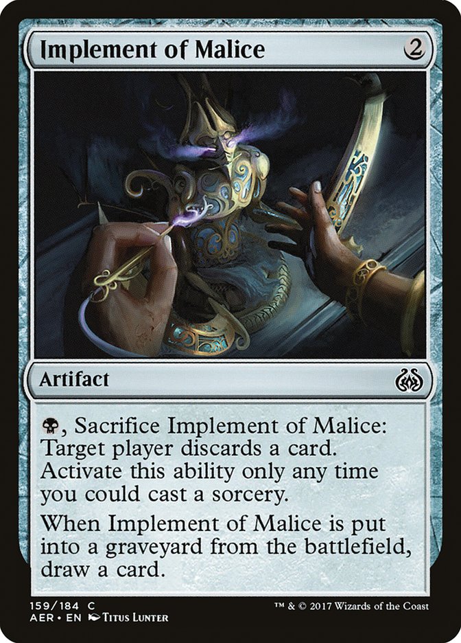 Implement of Malice [Aether Revolt] | Pandora's Boox