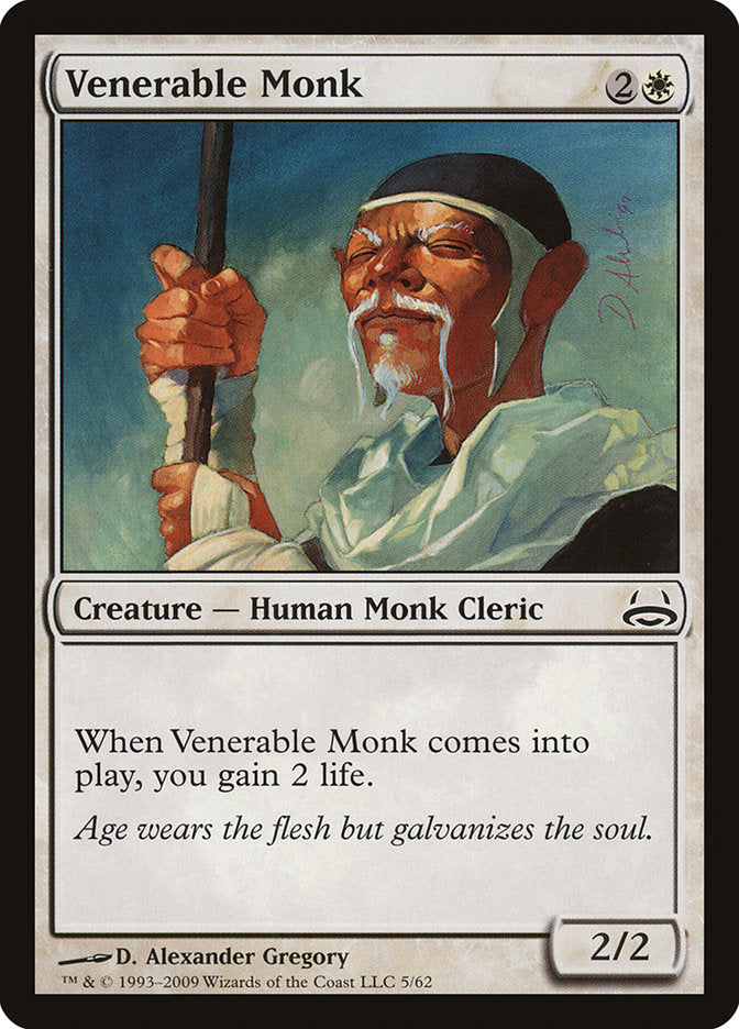 Venerable Monk [Duel Decks: Divine vs. Demonic] | Pandora's Boox