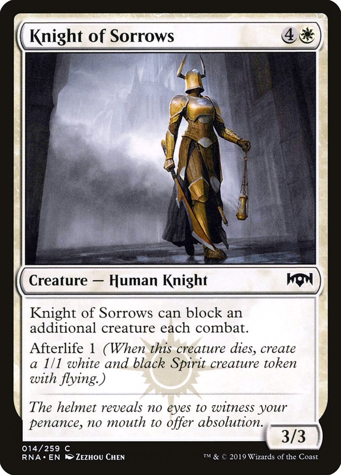 Knight of Sorrows [Ravnica Allegiance] | Pandora's Boox