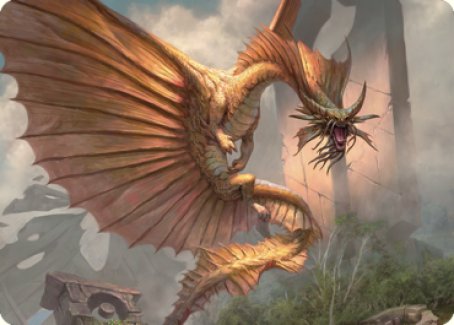 Ancient Gold Dragon Art Card (28) [Commander Legends: Battle for Baldur's Gate Art Series] | Pandora's Boox