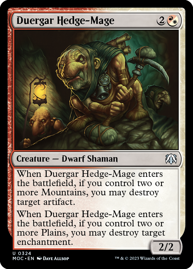 Duergar Hedge-Mage [March of the Machine Commander] | Pandora's Boox