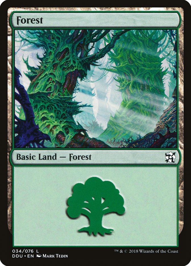 Forest (34) [Duel Decks: Elves vs. Inventors] | Pandora's Boox