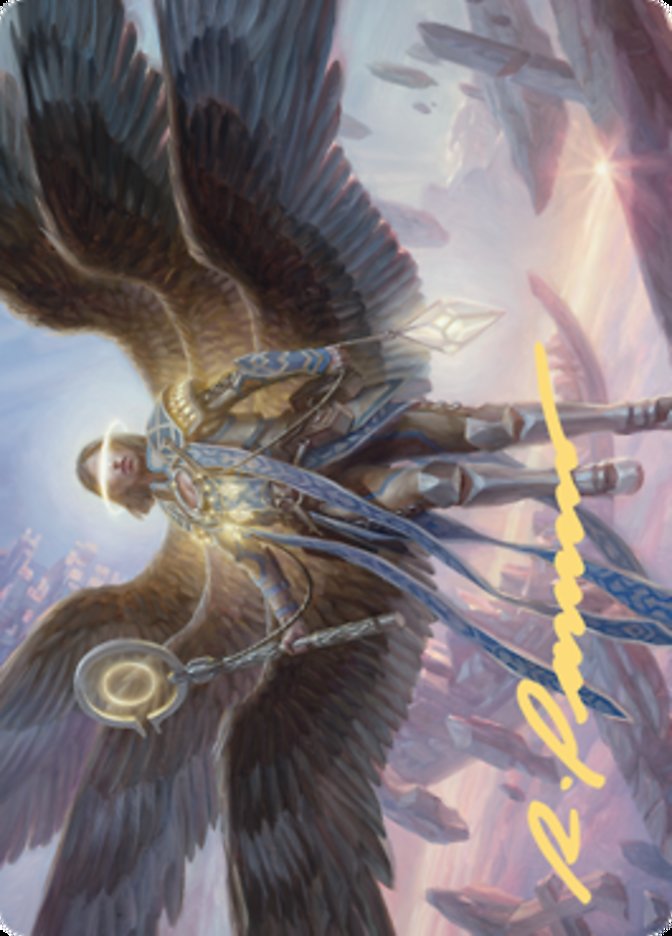 Angel of Destiny Art Card (Gold-Stamped Signature) [Zendikar Rising Art Series] | Pandora's Boox