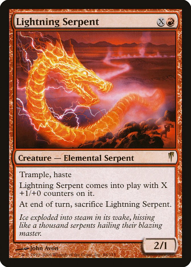 Lightning Serpent [Coldsnap] | Pandora's Boox