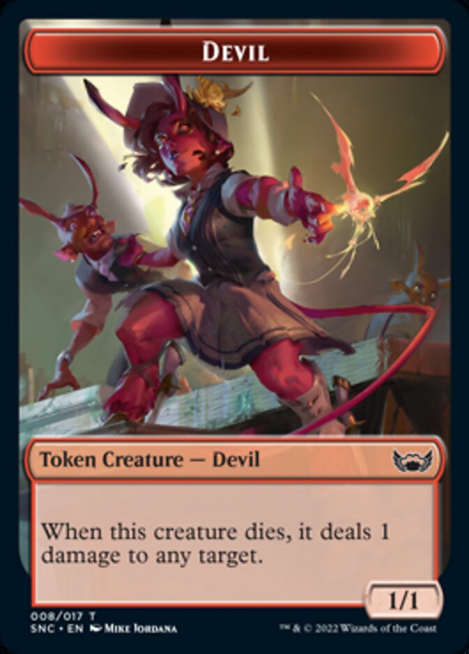 Devil // Dog Double-Sided Token [Streets of New Capenna Tokens] | Pandora's Boox