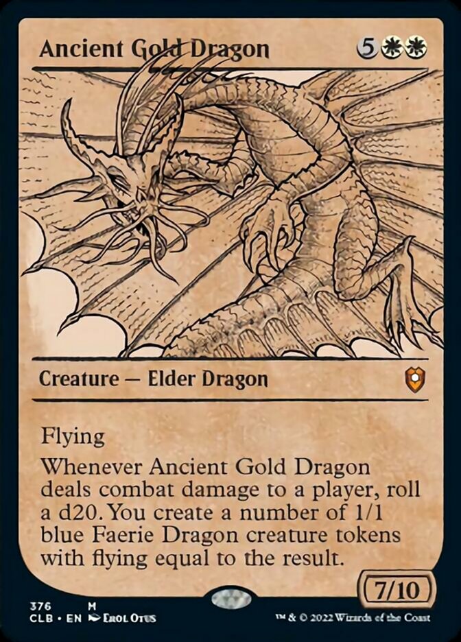 Ancient Gold Dragon (Showcase) [Commander Legends: Battle for Baldur's Gate] | Pandora's Boox