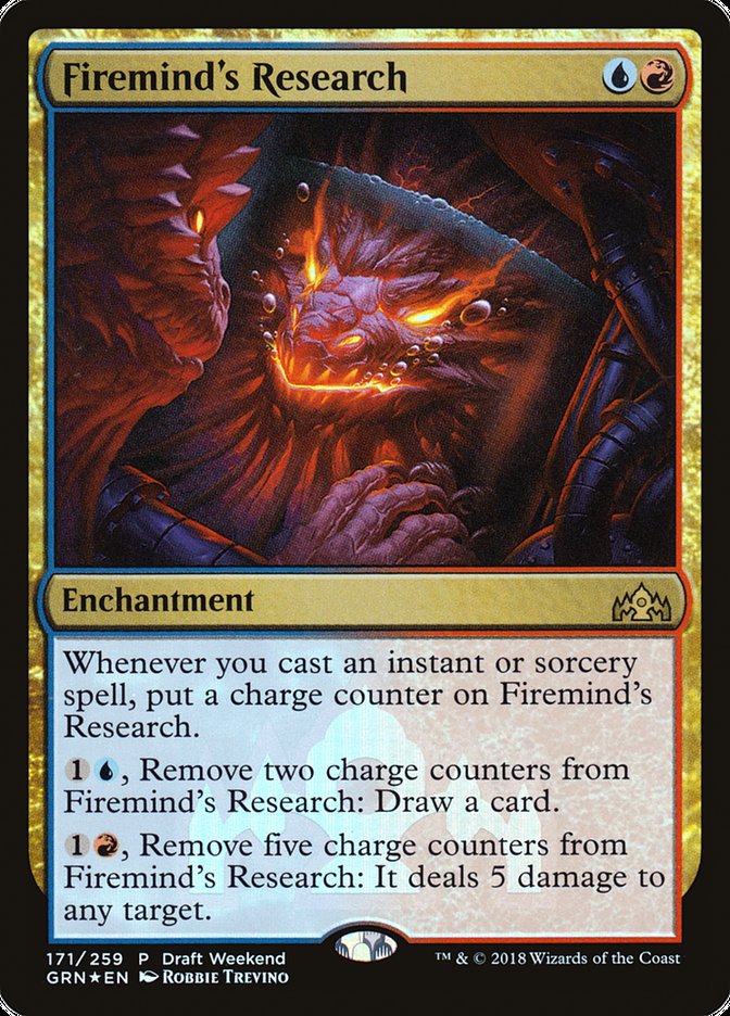 Firemind's Research (Draft Weekend) [Guilds of Ravnica Promos] | Pandora's Boox