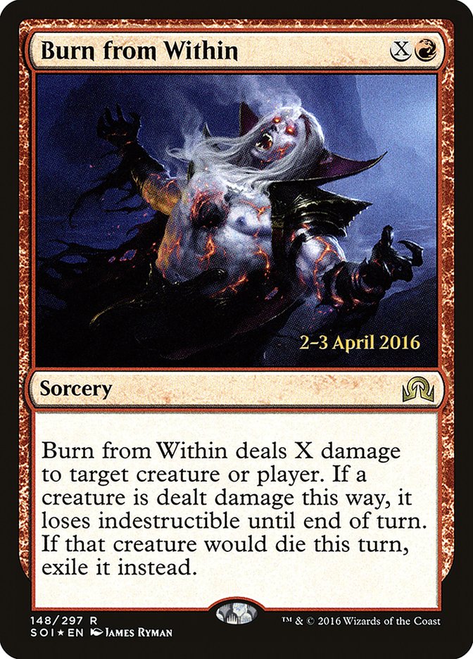 Burn from Within [Shadows over Innistrad Prerelease Promos] | Pandora's Boox