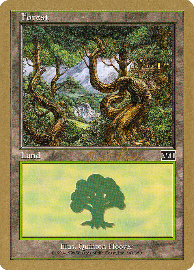 Forest (ml347b) (Matt Linde) [World Championship Decks 1999] | Pandora's Boox