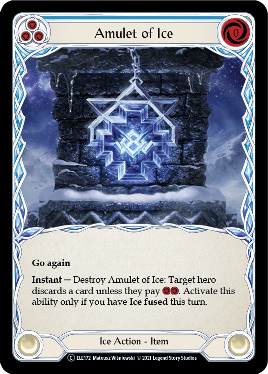 Amulet of Ice [U-ELE172] Unlimited Rainbow Foil | Pandora's Boox
