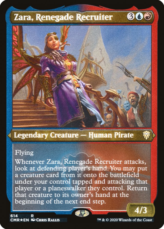 Zara, Renegade Recruiter (Etched) [Commander Legends] | Pandora's Boox