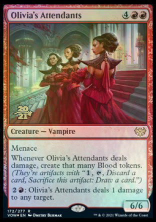 Olivia's Attendants [Innistrad: Crimson Vow Prerelease Promos] | Pandora's Boox