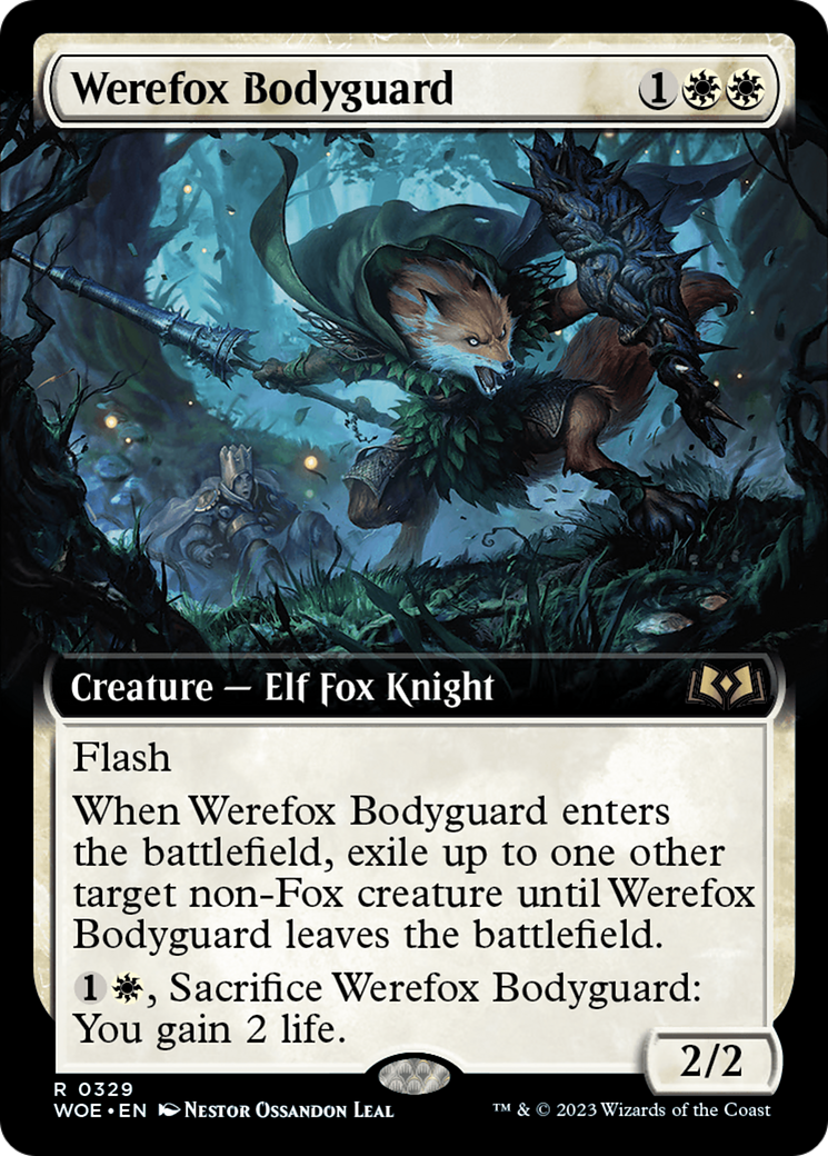 Werefox Bodyguard (Extended Art) [Wilds of Eldraine] | Pandora's Boox