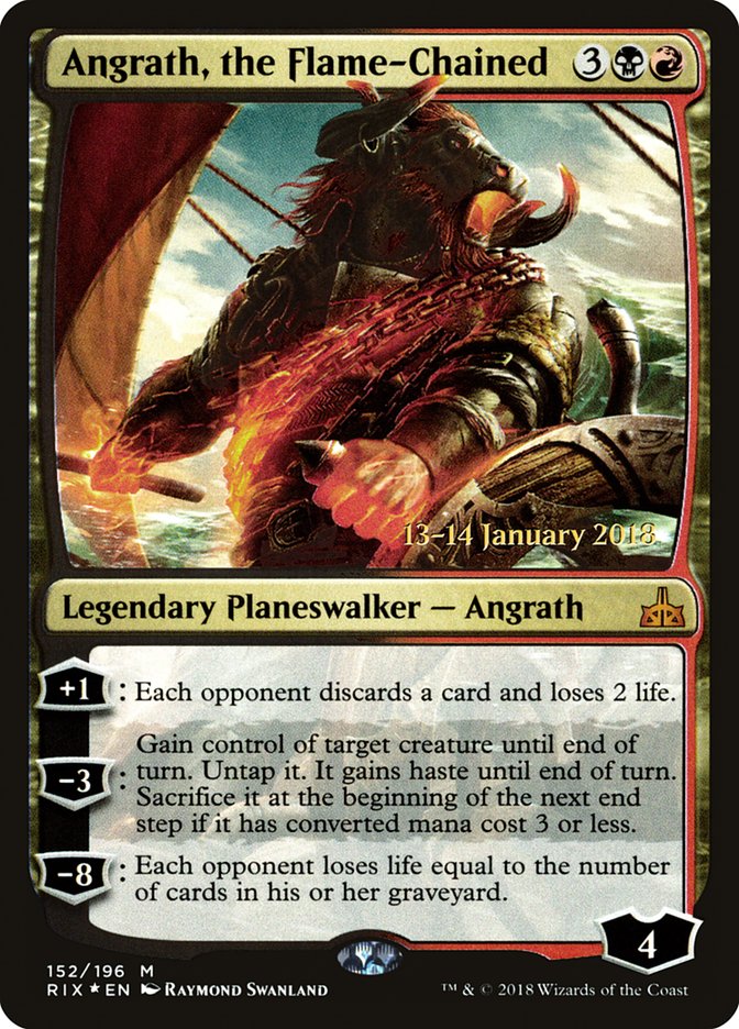Angrath, the Flame-Chained [Rivals of Ixalan Prerelease Promos] | Pandora's Boox