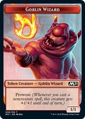 Goblin Wizard // Knight Double-Sided Token [Core Set 2021 Tokens] | Pandora's Boox