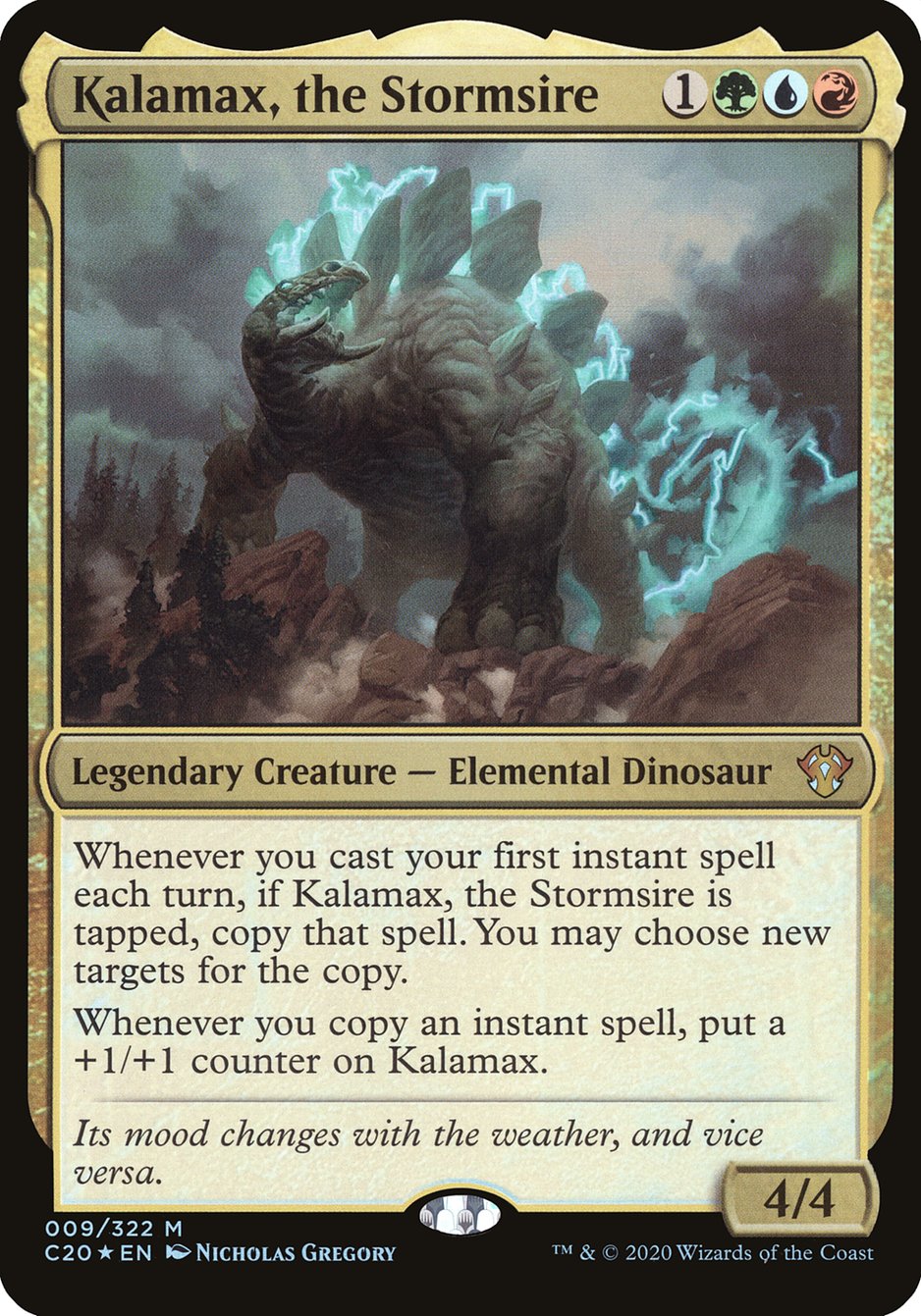 Kalamax, the Stormsire (Oversized) [Commander 2020 Oversized] | Pandora's Boox