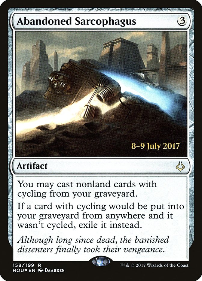 Abandoned Sarcophagus [Hour of Devastation Prerelease Promos] | Pandora's Boox