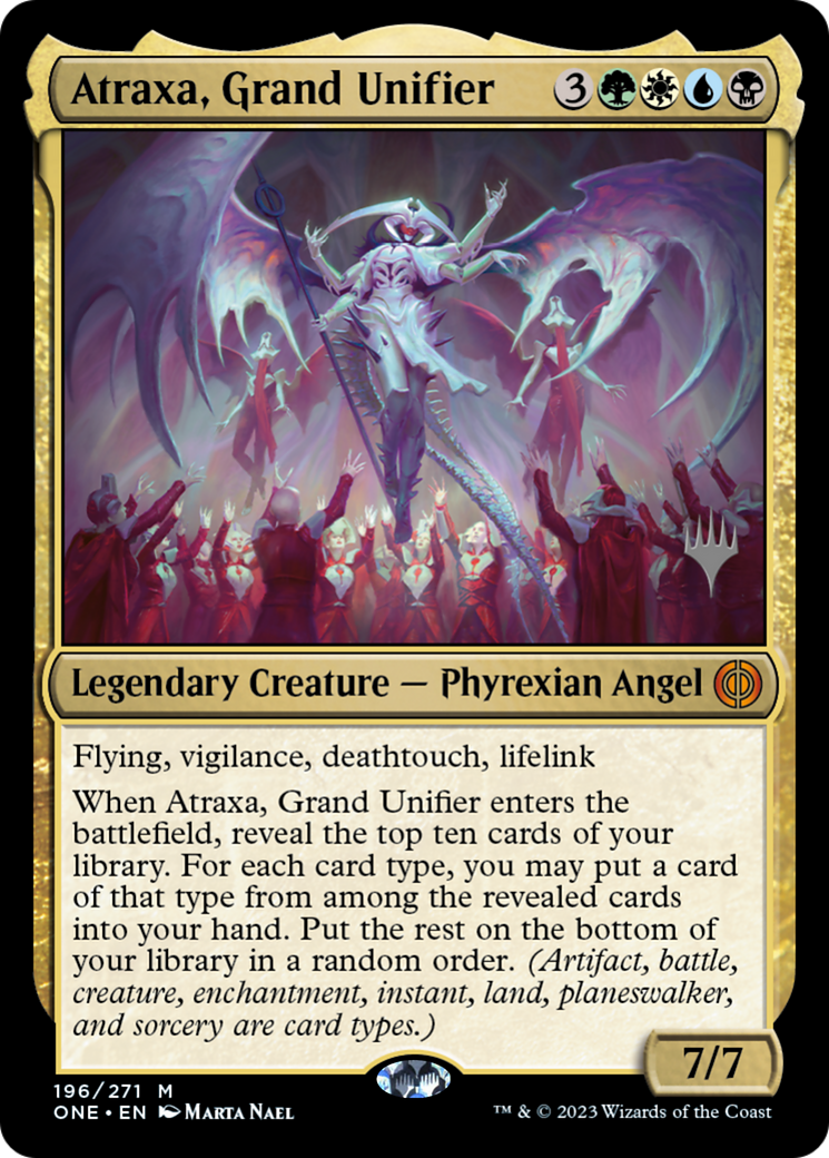 Atraxa, Grand Unifier (Promo Pack) [Phyrexia: All Will Be One Promos] | Pandora's Boox