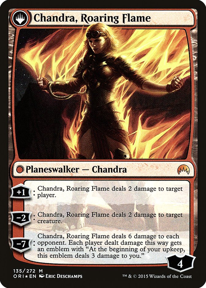 Chandra, Fire of Kaladesh // Chandra, Roaring Flame [Magic Origins Prerelease Promos] | Pandora's Boox