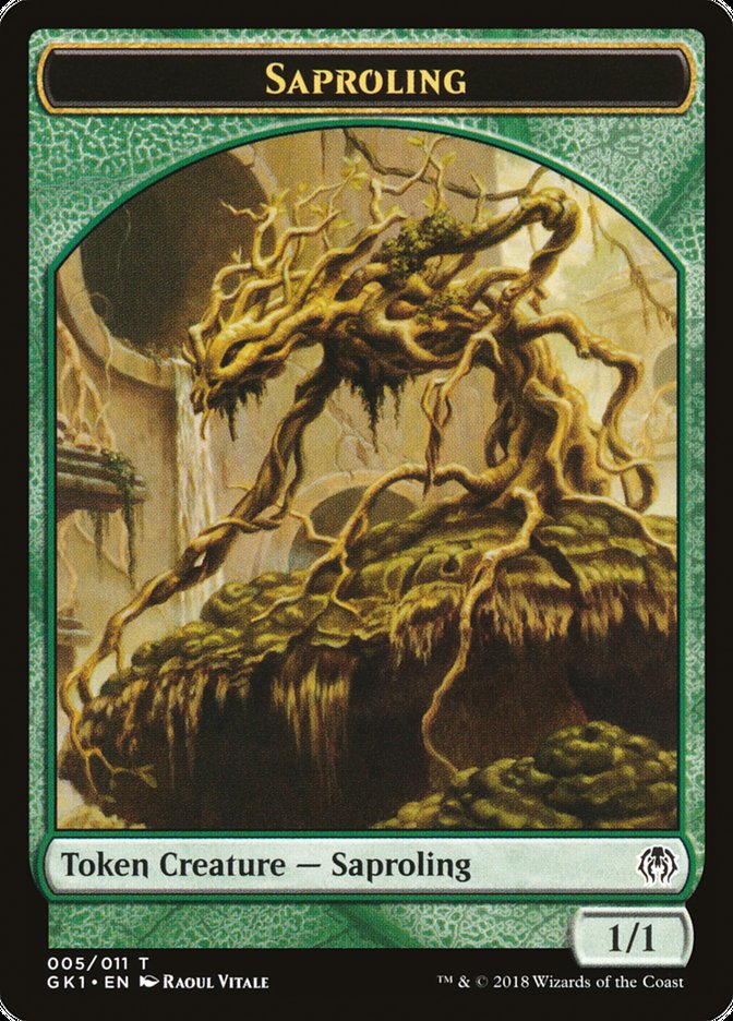 Saproling // Insect Double-Sided Token [Guilds of Ravnica Guild Kit Tokens] | Pandora's Boox