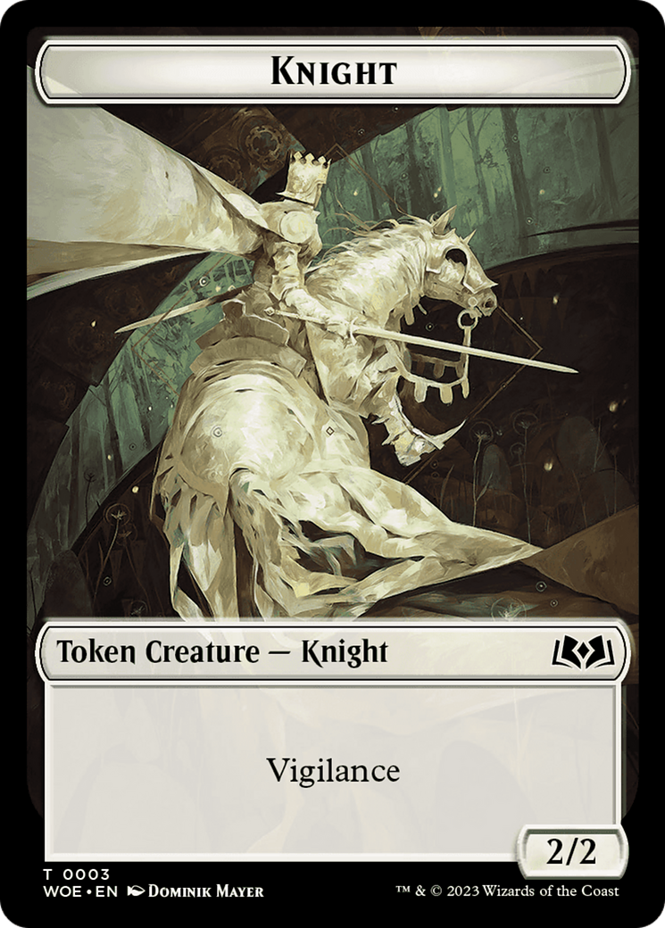 Knight Token [Wilds of Eldraine Tokens] | Pandora's Boox