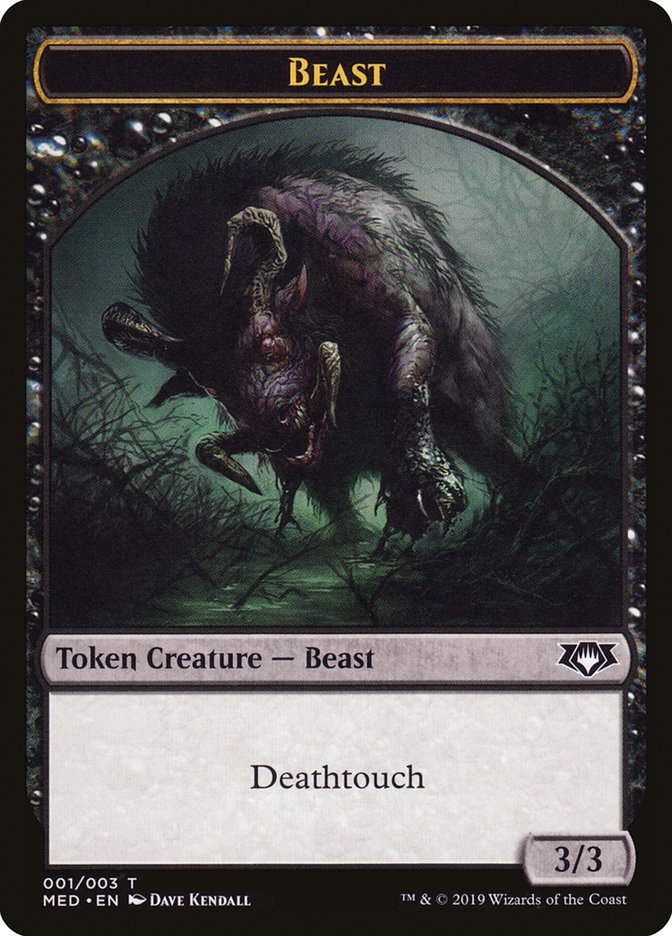 Beast Token [Mythic Edition Tokens] | Pandora's Boox