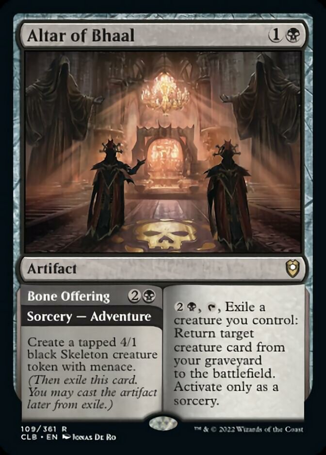 Altar of Bhaal // Bone Offering [Commander Legends: Battle for Baldur's Gate] | Pandora's Boox