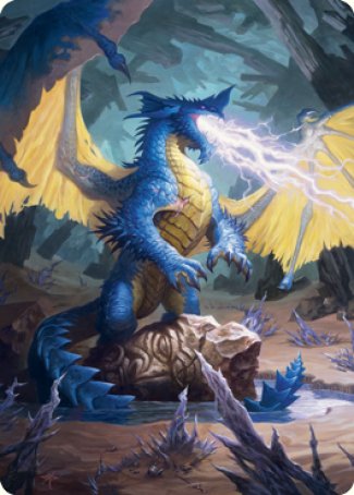 Blue Dragon Art Card [Dungeons & Dragons: Adventures in the Forgotten Realms Art Series] | Pandora's Boox