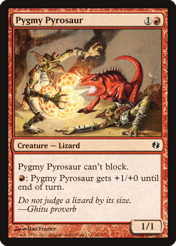 Pygmy Pyrosaur [Duel Decks: Venser vs. Koth] | Pandora's Boox