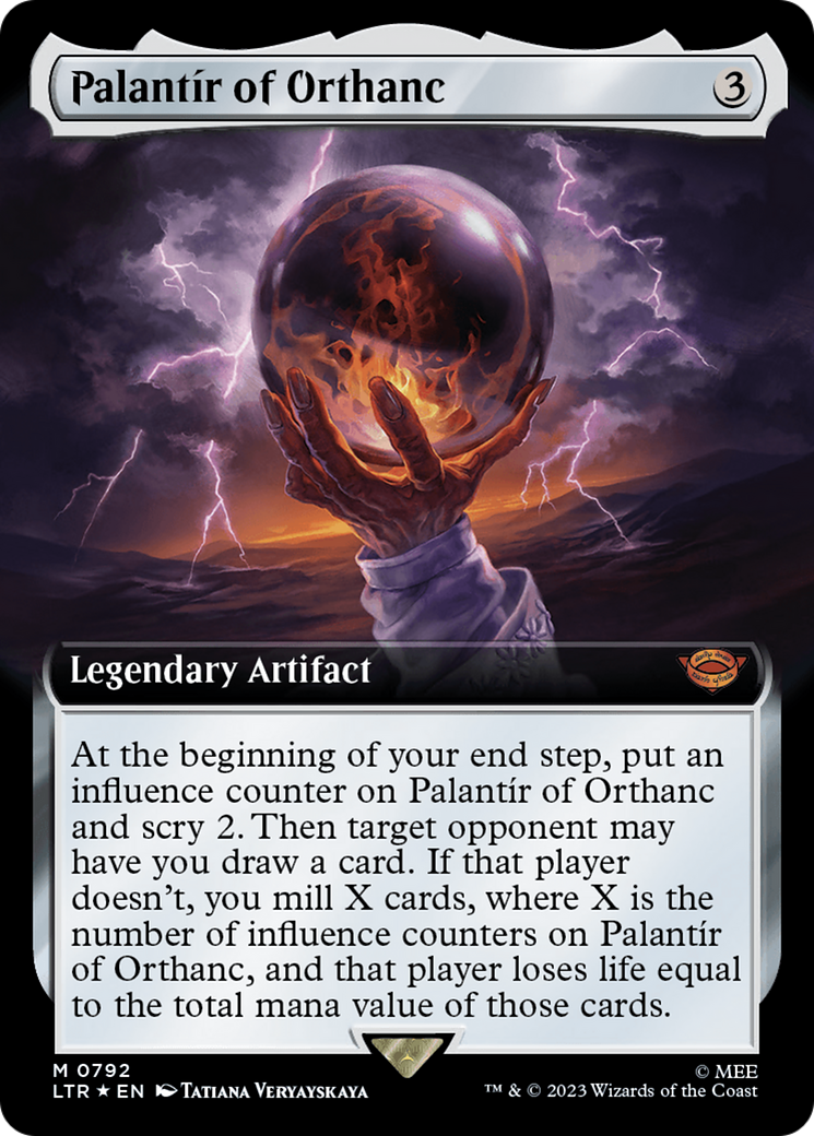 Palantir of Orthanc (Extended Art) (Surge Foil) [The Lord of the Rings: Tales of Middle-Earth] | Pandora's Boox