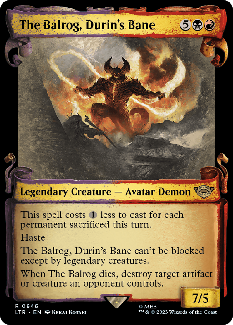 The Balrog, Durin's Bane [The Lord of the Rings: Tales of Middle-Earth Showcase Scrolls] | Pandora's Boox