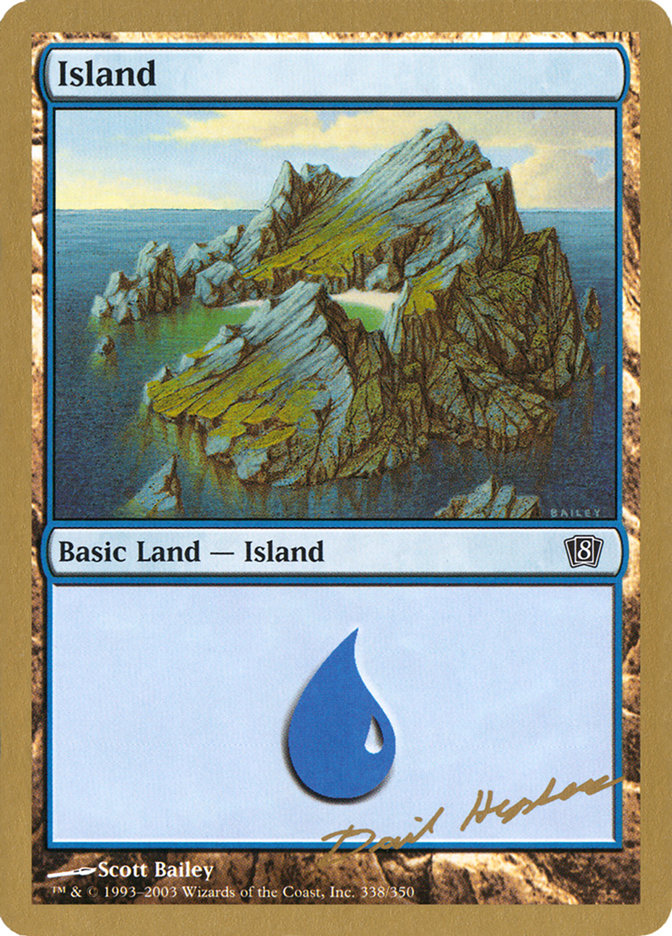 Island (dh338) (Dave Humpherys) [World Championship Decks 2003] | Pandora's Boox