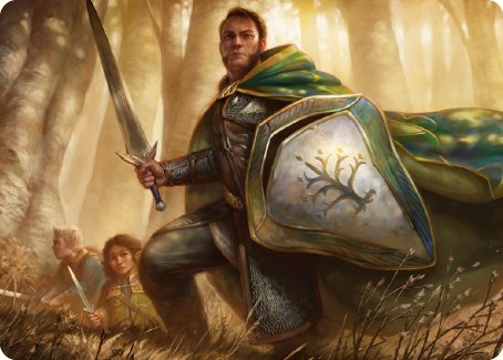 Boromir, Warden of the Tower Art Card [The Lord of the Rings: Tales of Middle-earth Art Series] | Pandora's Boox