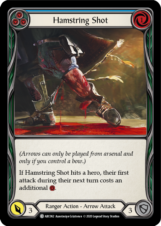 Hamstring Shot (Blue) [ARC062] Unlimited Edition Rainbow Foil