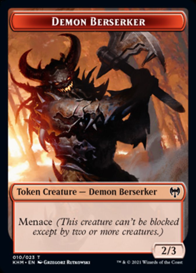 Demon Berserker Token [Kaldheim Tokens] | Pandora's Boox